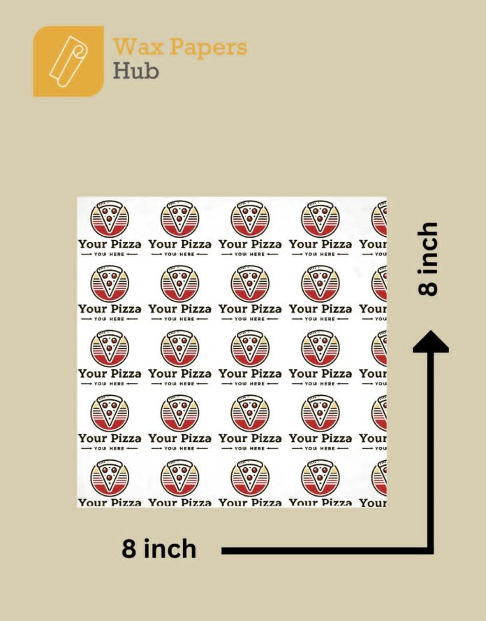 8×8 Custom Pizza Liners paper