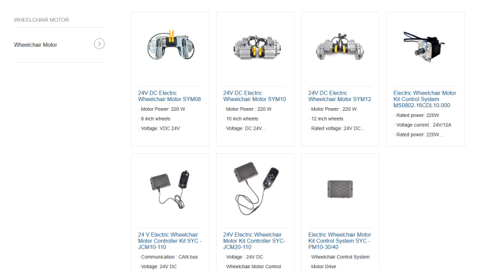 Electric Wheelchair Motor